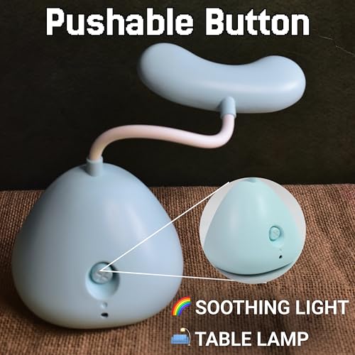 Image of Oblivion Silicone Panda Night Light - Cute Touch Sensor LED Lamp for Kids, Girls & Boys, Multicolor Rechargeable Bedroom Decor, Portable Bedside Night Lamp for Home (Rabbit Night Light)