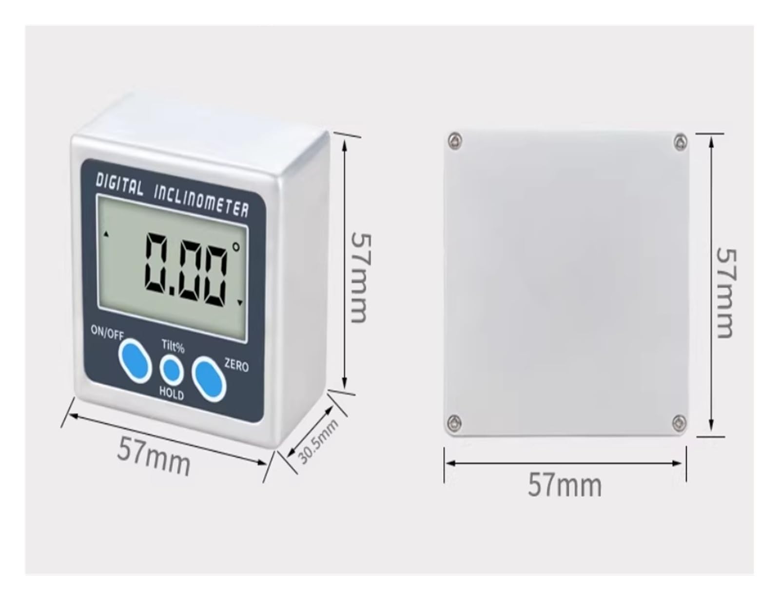 Inclinómetro digital Nivel electrónico magnético de un solo lado
