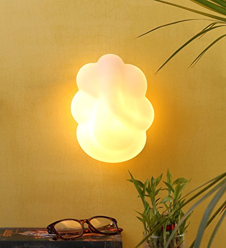 Image of Golden Light Ganesha Wall Mounted Lamp - Metal & Glass | Perfect for Home, Hall, Living Room, Bedroom, Hotel, Office Decoration | Ideal for Pooja Room & Mandir | Ganpati Decorative Lamp