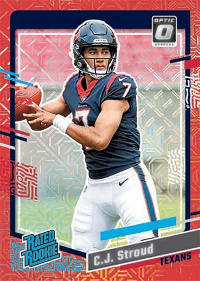 2-2023 Donruss Optic Football Trading Card Value Packs, 24 Football Cards Total