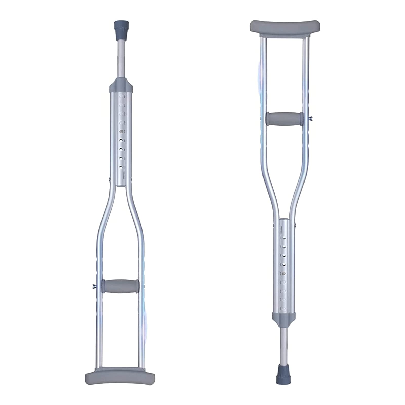 Seguridad Muletas Bastones de Aluminio para Caminar, muletas Antideslizantes para el Suelo, diseño ergonómico, bastón para Caminar, Bastones Suaves y cómodos, resortes de Choque Ocultos Cómodo