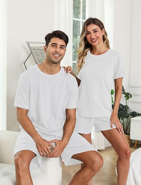 Image of Zilcon Men's 2 Pieces Outfits Casual Quarter Zip Polo Shirt and Shorts Set Athletic Jogging Summer Tracksuit