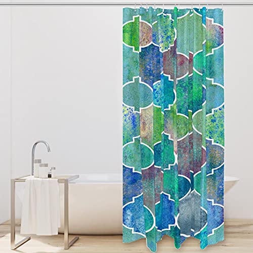 Rideau de douche écailles de sirène 183 cm pour ambiance spa