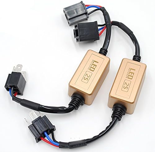 WERISE 2 x Car LED Headlight Canbus Error Free Computer Warning Canceller Resistor Decoders Anti Flicker Plug & Play-H4 - Enhanced Version Decoder