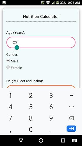 Nutrition Calculator