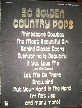 Unknown Binding 50 Golden Country Pops (Piano/Vocal/Organ/Chords) Book
