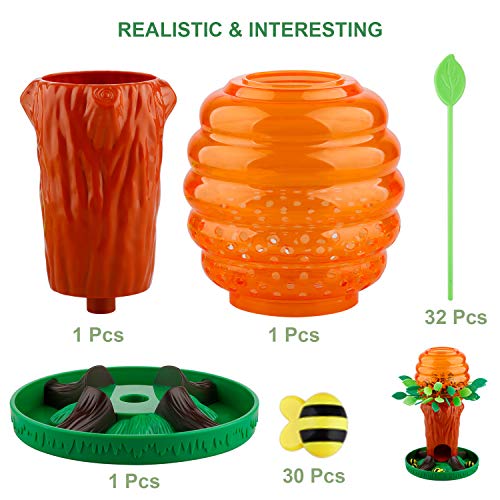Firlar Honey Bee Tree Game, Fun Parent-Child Interactive Games, Intellectual Toys -Please Don’t Wake The Bees 2 to 4 Players, Ages 3 and Up