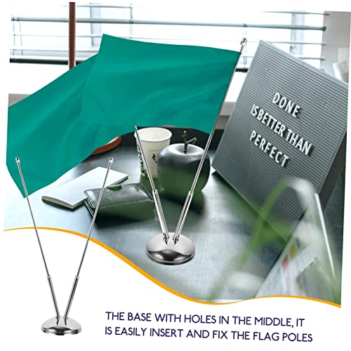 Porte de support pour table avec double tige et base stable en métal
