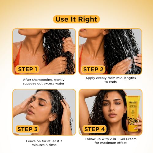 Image of BBLUNT DREAM CURL CONDITIONER - 250 g | 3Day Definition & Frizz Control | Moisture & Hydration | Coconut Water, Glycolic Acid & Curl Lock Complex | Indian Dry, Wavy & Curly Hair| SLS & Paraben Free | Men & Women