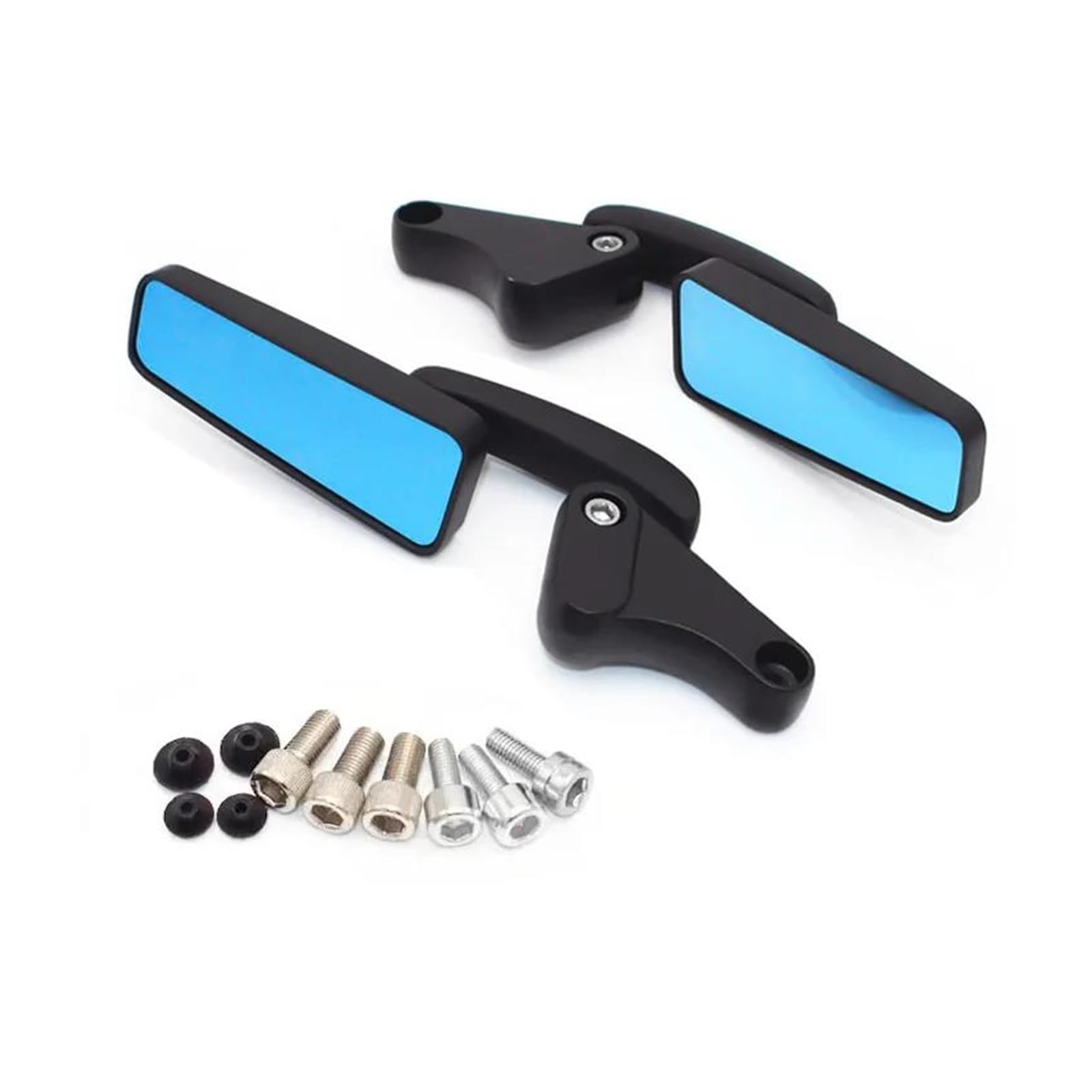 Lenkerendenspiegel Motorradzubehör Rückspiegel 8 10 Mm Universell Für Cruiser Chopper Street Und Dirtbike Modelle Rückspiegel Seitenansicht am Lenker