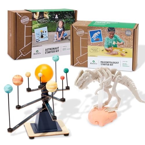 KiwiCo Science Professions Bundle (2-Pack) | Astronaut + Paleontologist Starter Kits, Ages 5+