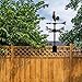 Colorful Rooster Weather Vane Spinner Wind Direction Farm Scene Stake Metal Outdoor Peacock Weathervane Ornament for Garden Yard Decoration (Eagle)