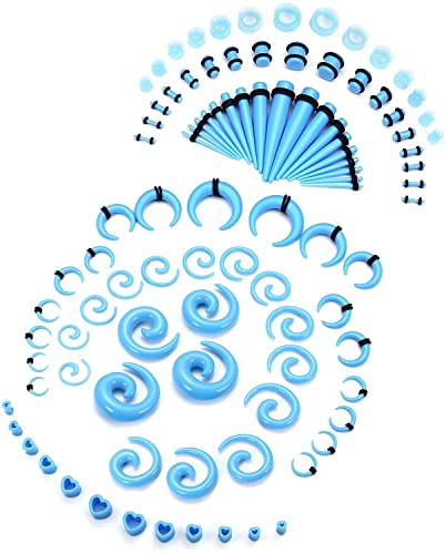 2 Dilatatori Per Orecchi In Acrilico Trasparente - Diametro 8mm (0G), Ipoallergenici - Foto 2