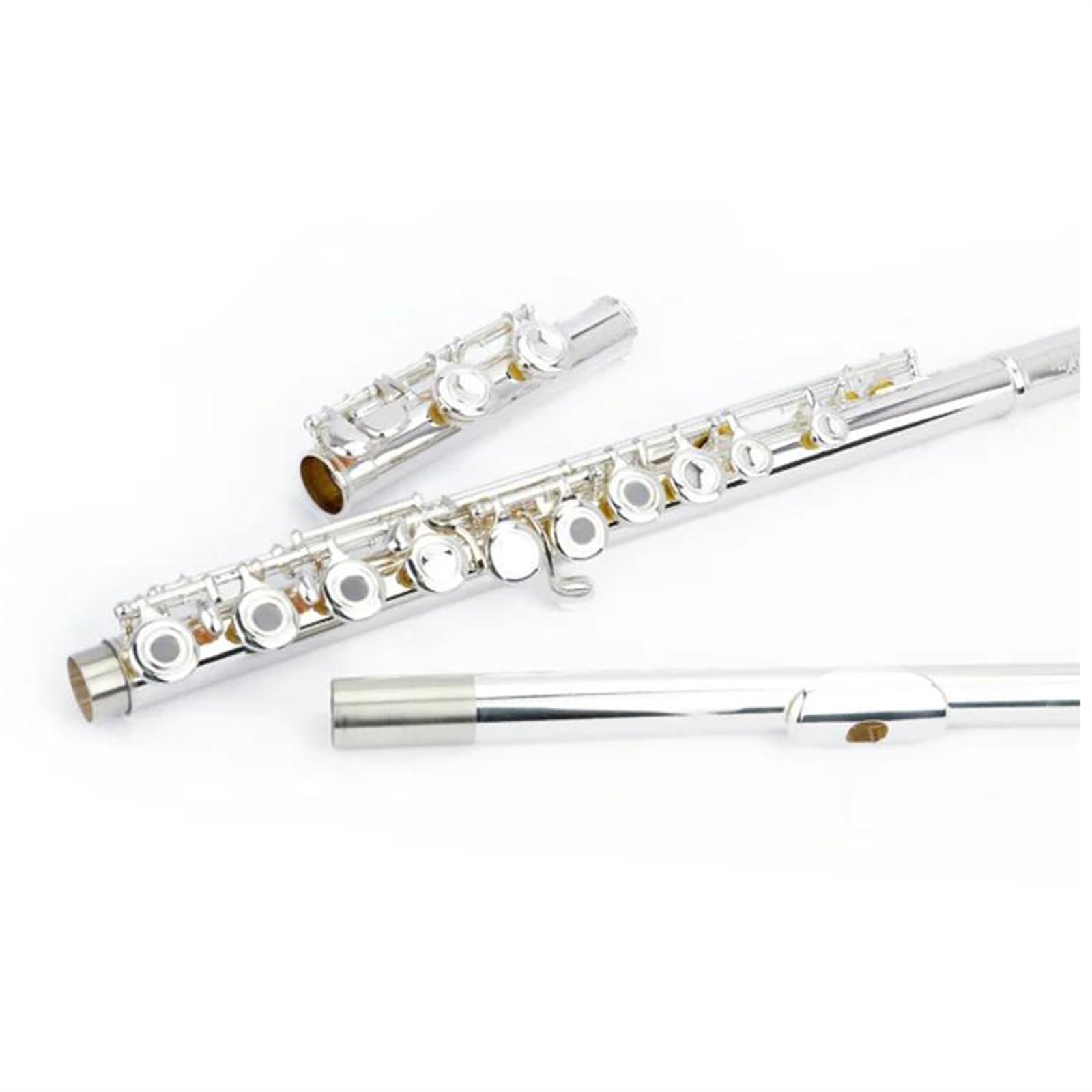 Strumento Per Flauto Placcato Argento Tono C A 16 Fori Con Corpo In Nichel Argento Con Custodia Flauto Traverso Kit