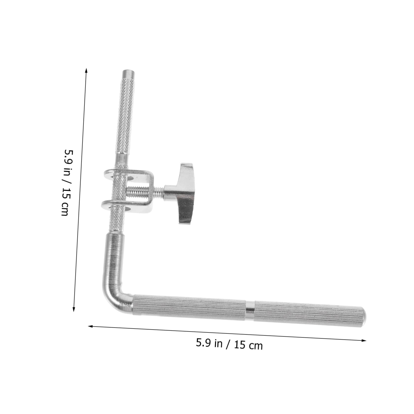 BESTonZON Drum Cowbell Clip Extension Clip for Percussion Metal Cowbell Mount Easy Install Bracket for Drum Set