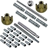 Die Kordelgewindestangen sind für alle gängigen Kernbohrständer geeignet | Details Beton: Durchmesser: 17 mm; Gesamtlänge: 200 mm; Gewindelänge: 25 mm | Details Mauerwerk: Durchmesser: 17 mm; Gesamtlänge: 250 mm; Gewindelänge: 80 mm