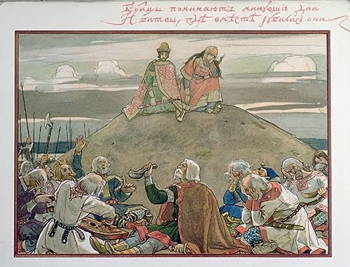 Toile le Chant d'Oleg le Sage Vasnetsov pour habiller un grand mur vide