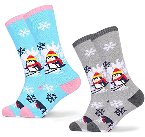Chaussettes De Randonnée En Laine Pour Enfants - Lot De 6 Paires - Épaisses, Chaudes - Cadeau Noël, Hiver