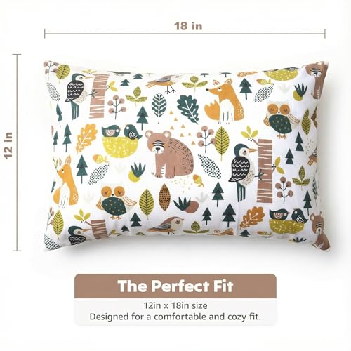 Image of a baby cherry Kids Pillow with 1 Pillowcase- 30x45 cm Perfect Toddler Pillow for Sleeping |Little Baby Pillow for Boys & Girls (2Yr to 6 Yr)