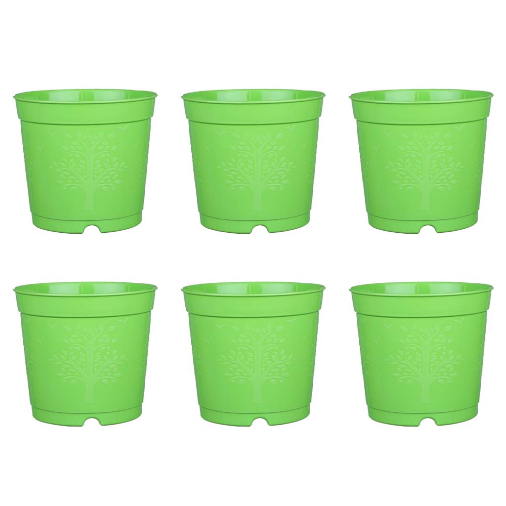 GATE GARDEN Nursery Pot 6 Inches Colourful Planter for Home and Terrance Garden Green (Pack of 6) (GGMNP120) (B08XWPKWY9) Amazon Price History, Amazon Price Tracker