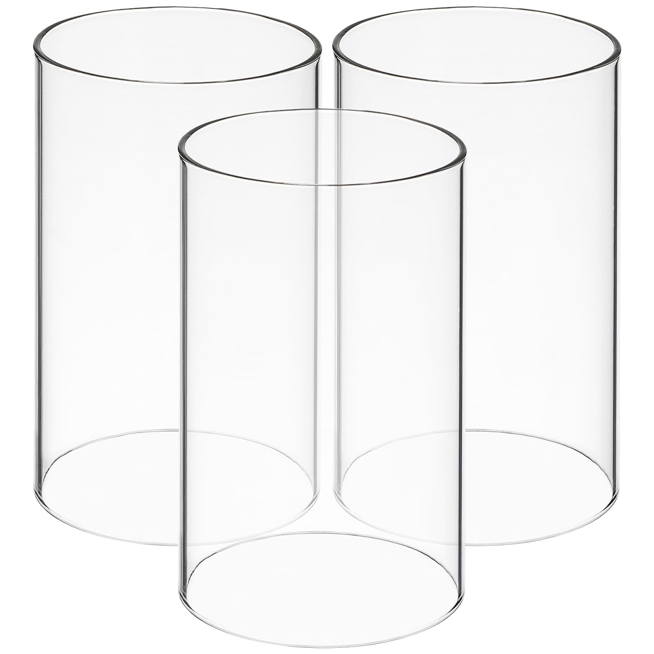 Hemobllo Hurricane Candle Holders, 3Pcs Open Ended Candleholder Tube Shade