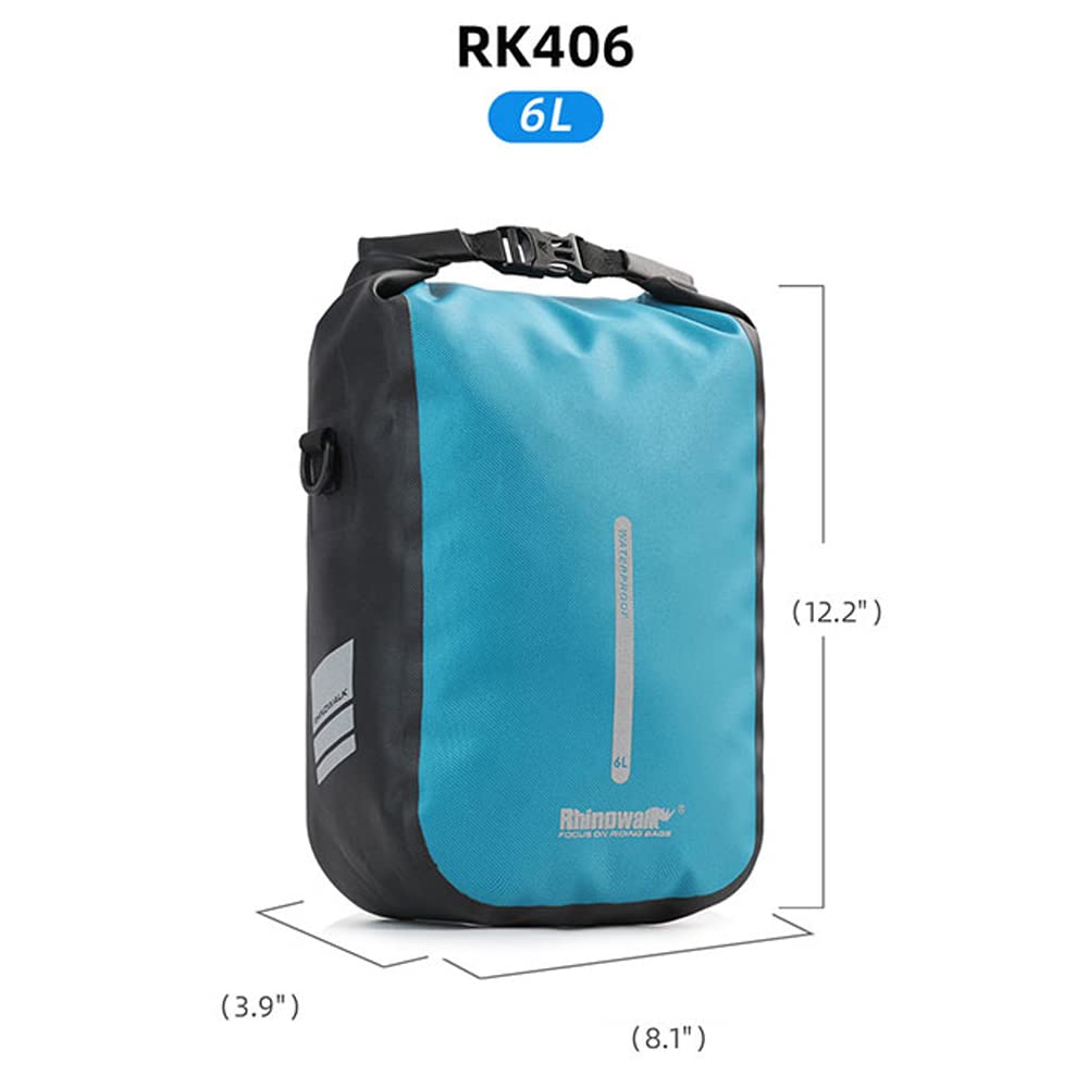 Bolsa para horquilla delantera de bicicleta de liberación rápida de 6L, bolsa impermeable para ciclismo, bolsa delantera para bicicleta, bolsa de almacenamiento para patinete eléctrico, accesor