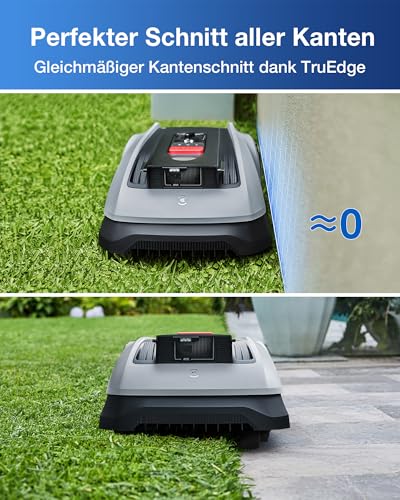 ECOVACS Goat O600 RTK Care Kit Mähroboter Ohne Begrenzungskabel, 600 m², RTK+Vision-Navigation, Rasenmähroboter, KI-Hindernisvermeidung, App Steuerung, Passiert 0,7 M Schmale Stellen 5