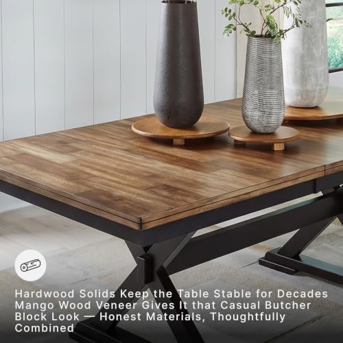 Image of Signature Design by Ashley Wildenauer Extendable Dining Table, Farmhouse