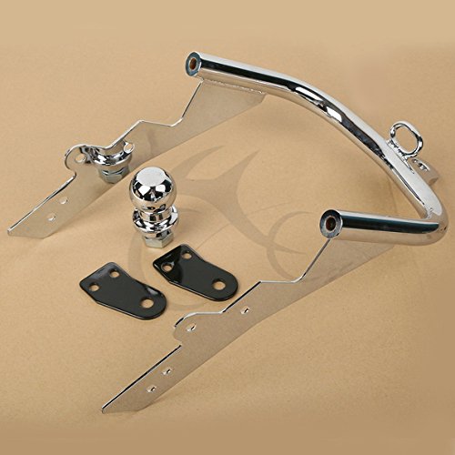 image for TCMT Motorcycle Chrome Trailer Hitch + Ball Fits For Harley Davidson F