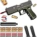 XiXiCCCC Shell Ejection Soft Bullet Toy Gun,Pistola Giocattolo con Proietili di Gomma,Caricatore di Espulsione E Silenziatore,Il Miglior Regalo per I Bambini.
