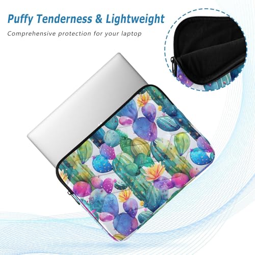 Funda para portátil 13-14 pulgadas impermeable con diseño cactus miniatura 5