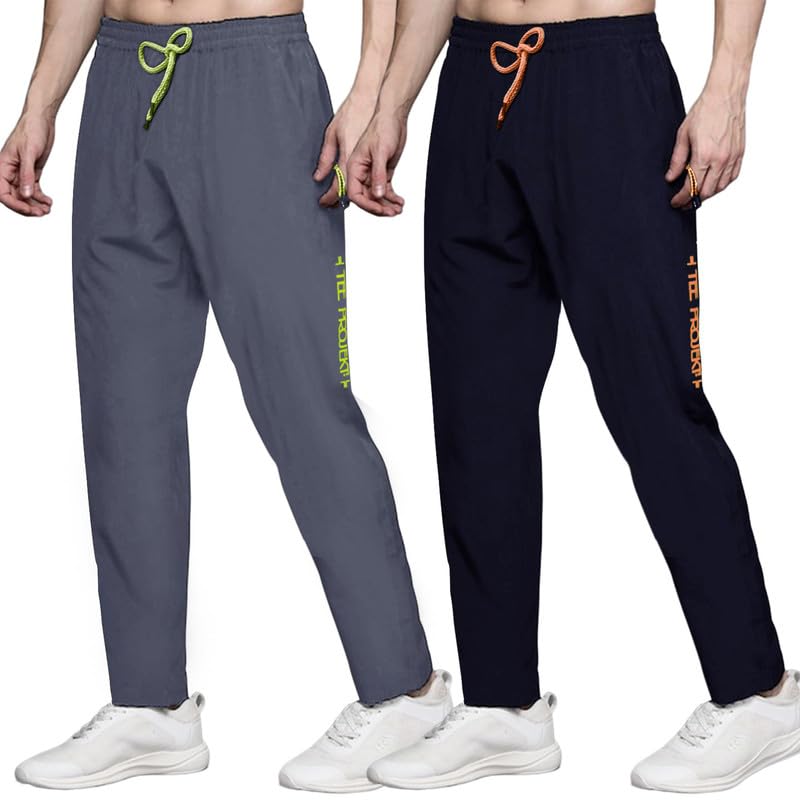 tee projekt Men Lycra Soild Track Pant|| Running Wear|| Sports|| Fancy Sports Jogger||Men's Sports Regular Fit Lycra Track Pant with Two Side Pockets|| Men's Lycra Track Pant Pack of-2-picture-26