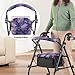 Rerteryuro Purple Marble Rollator Walker with Seat Cover Walker Accessories Rollator Walkers for Seniors with Seat Cover Set Stretchable Protection Covers