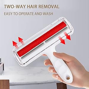 Modernized pet hair remover  reusable cat and dog hair remover for furniture couch carpet car seats or bedding  portable multi surface lint roller and fur removal tool grooming long haired   cucciolini doodles