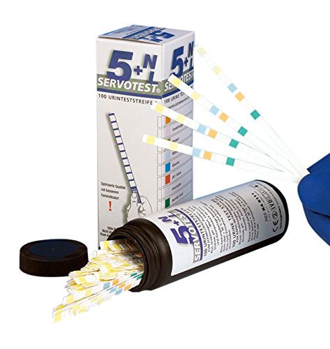 Servotest 5+NL Acero de la tira de orina test Pieza 100 Cover