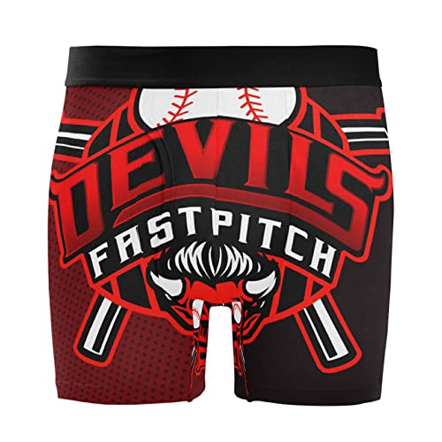 Bóxer para hombre Vnurnrn de béisbol y fantasmas, pack de 2 calzoncillos suaves
