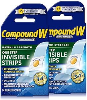 Compound W One Step Pads | Salicylic Acid Wart Remover | 14 Pads | 2 Pack