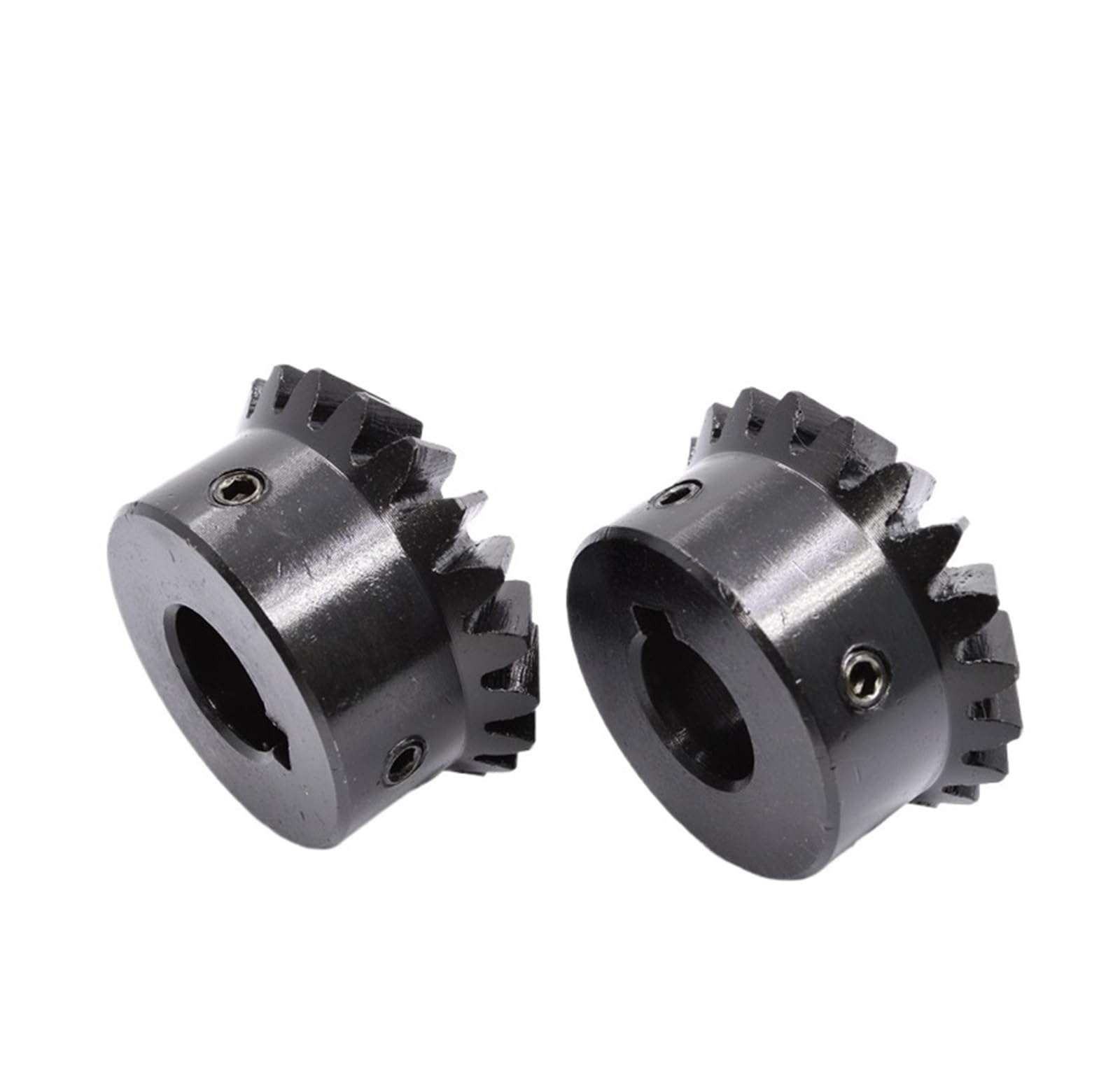 Bevel Gear Pinion Hardware Mechanical 1pcs 25Tooth Hole 5mm - 15mm Carbon Steel Straight Bevel Gear Ratio 1:1 Top Thread M5 Transmission(10mm)