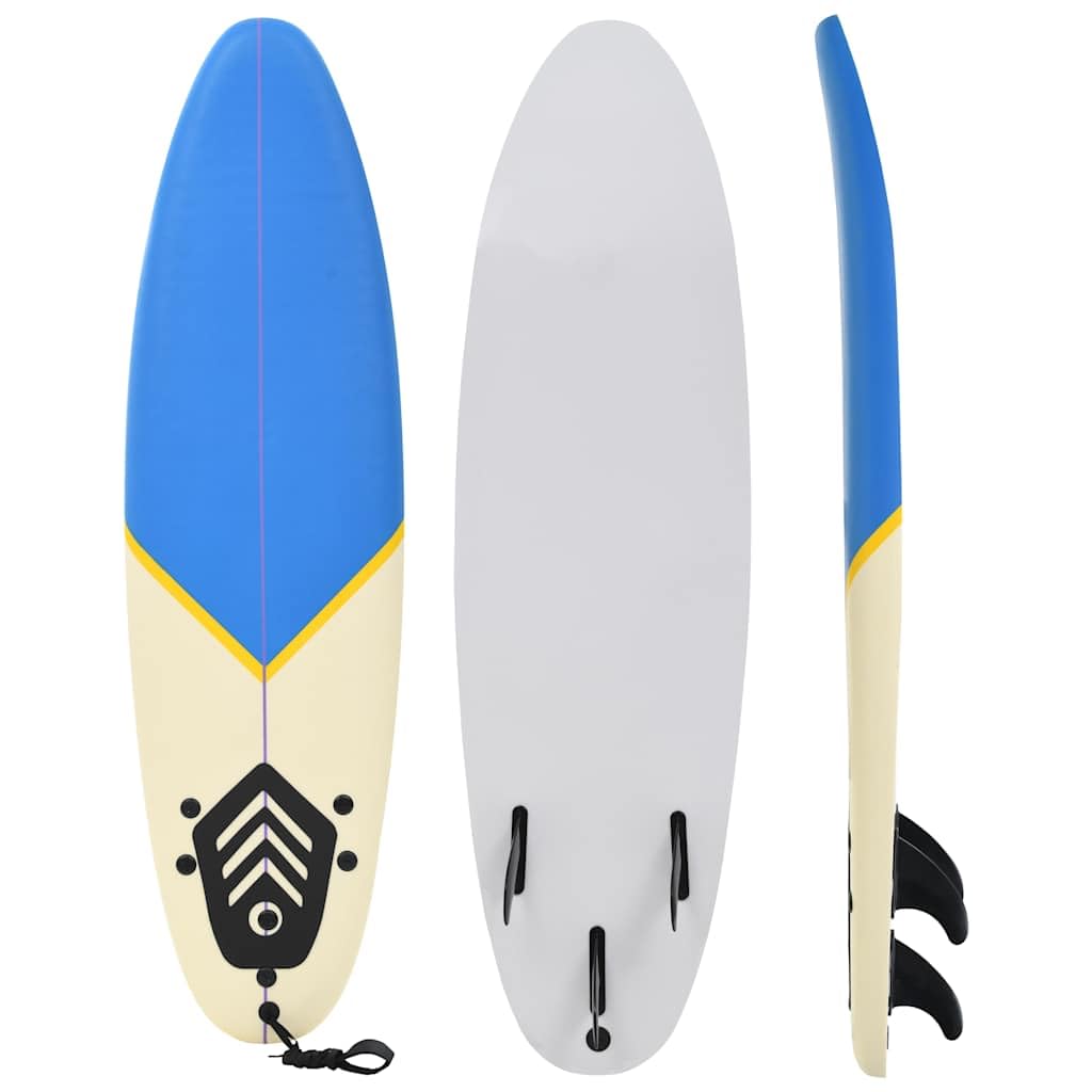 Planche de Surf 170 cm Bleu et crème,Planches de Surf,91687