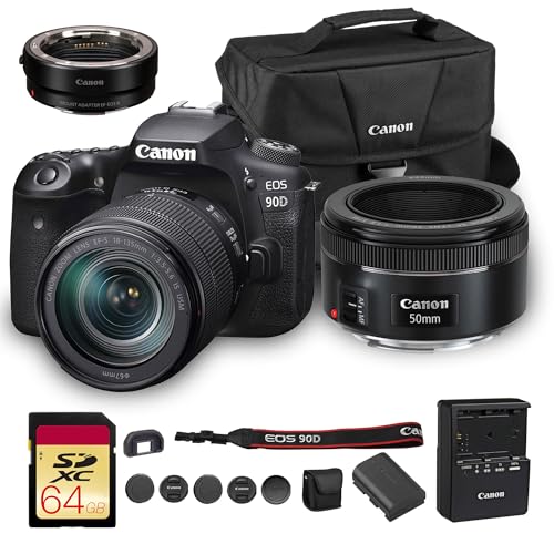 Canon EOS 90D DSLR Camera with 18-135mm Lens