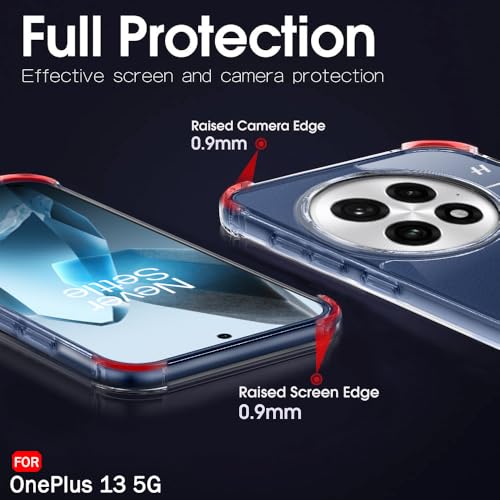 Image of TheGiftKart Crystal Clear Back Cover Case for OnePlus 13 5G | Shock Proof 360 Protection | Hard Clear Back Cover Case for OnePlus 13 5G (PC & TPU, Transparent Bumper)