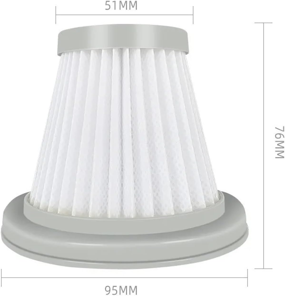 3/5/10 PCS Filter Vacuum Cleaner Accessories Replacement Filter Dust Collector Household Aspirator. Compatible with Deerma DX118C DX128C (Color : 10 PCS)