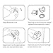 Uxoz Door Knob Safety Cover, 4 Pack Baby Safety Door Handle Cover, Screw Thread Design, Reusable, Reliable Solution to Prevent Kids from Popping Off The Covers