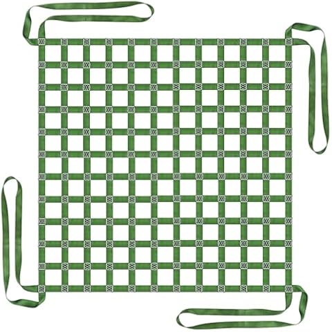SOJUNER Thickening 6.56' x 6.56'Lifting Cargo Nets, Lifting Net Straps 5.9in Square Mesh Tear Resistance, Flat Polyester Sling Hoisting Nets, Max. Load Capacity: 3800 lbs Cover