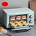 Produktbild MAOMAOQUEENss 11L Elektro-Haushaltsofen, Multifunktions-Mini-BräTer, Automatisches Elektro-Backofenbacken, Zeit- Und Temperaturregelung, 3D-Liner, Freunde Und Familie,Green-B