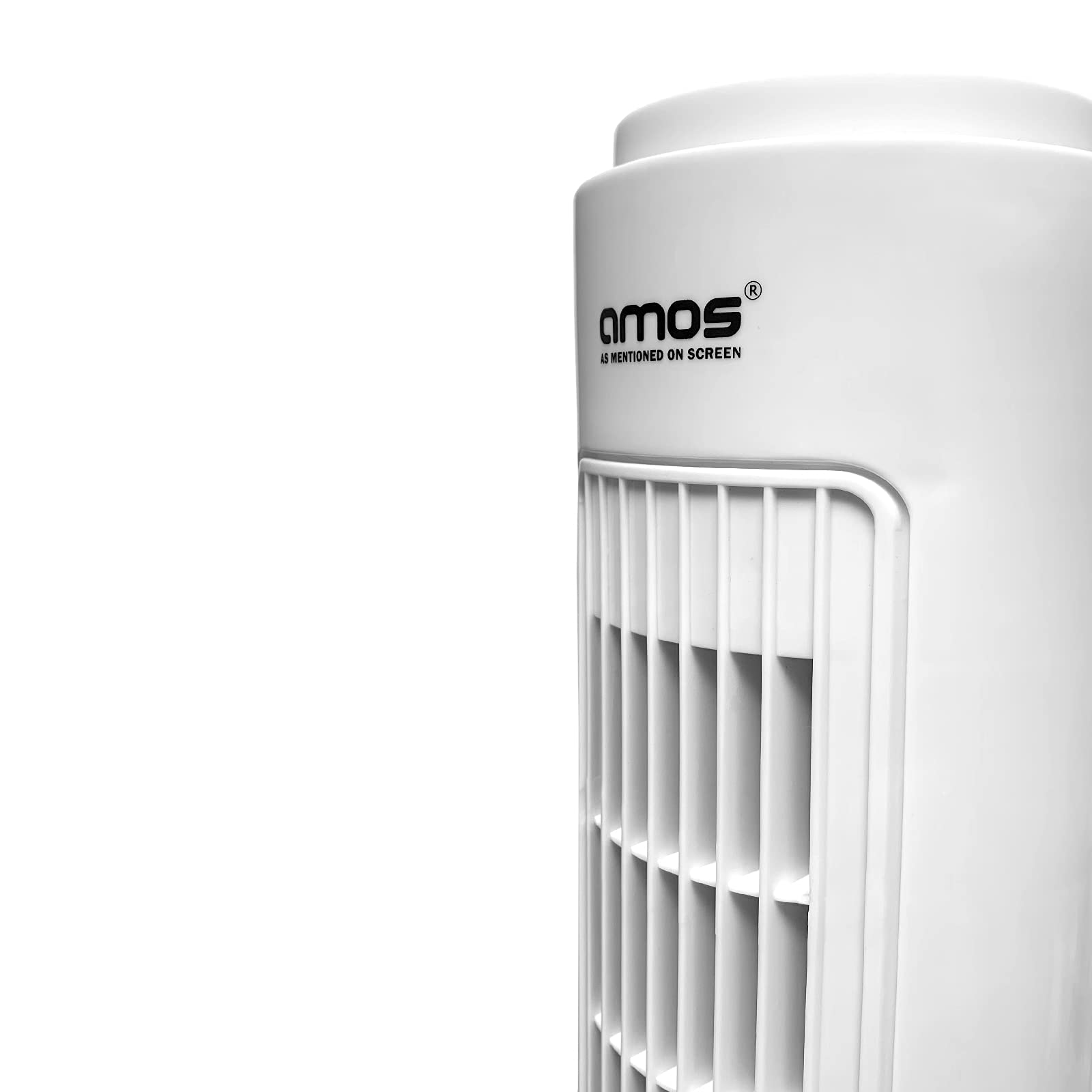 AMOS 29 Inch Tower Oscillating 3 Speed And Timer Free Standing Slim Air Cooling Home Office Fan White, 29 Inch No Remote - Image 4