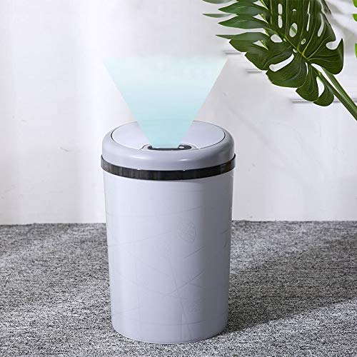 JINGYAN Papeleras Sensor electrónico inteligente basura de automática la inducción cocina del baño agua(9L-Pink)