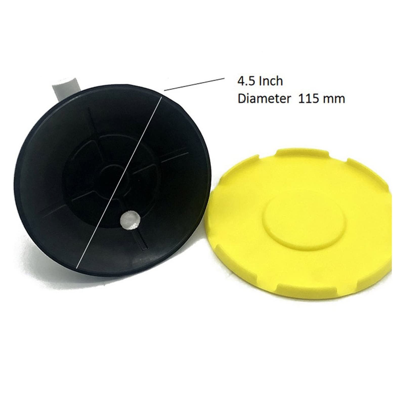 Taza de succión 4.5 pulgadas Manija plástico abdominales Bomba mármol granito y herramienta móvil(2PCS)