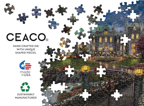 Ceaco 2415-16 Thomas Kinkade - Justice League - Wayne Manor - 500 Piece Jigsaw Puzzle thumb #4
