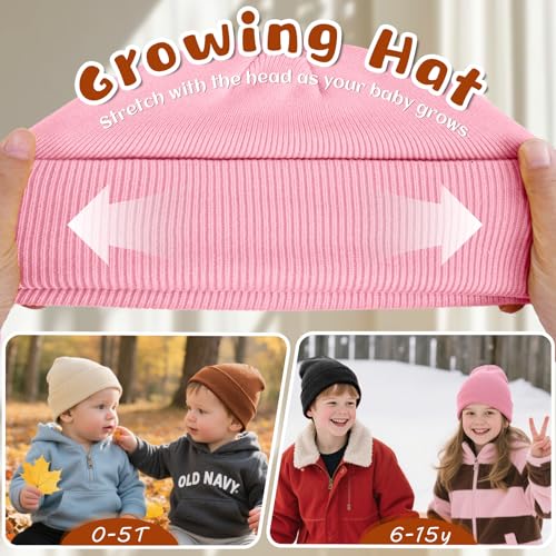 Image of ZOORON Toddler Beanie Boys Girls Beanies Kids Winter Hats Children Knit Cap